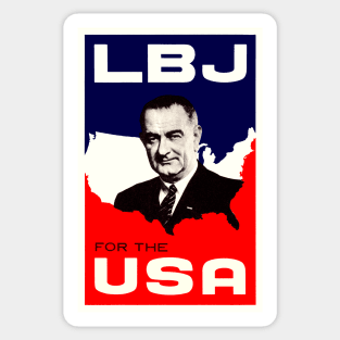 1964 LBJ for the USA Sticker